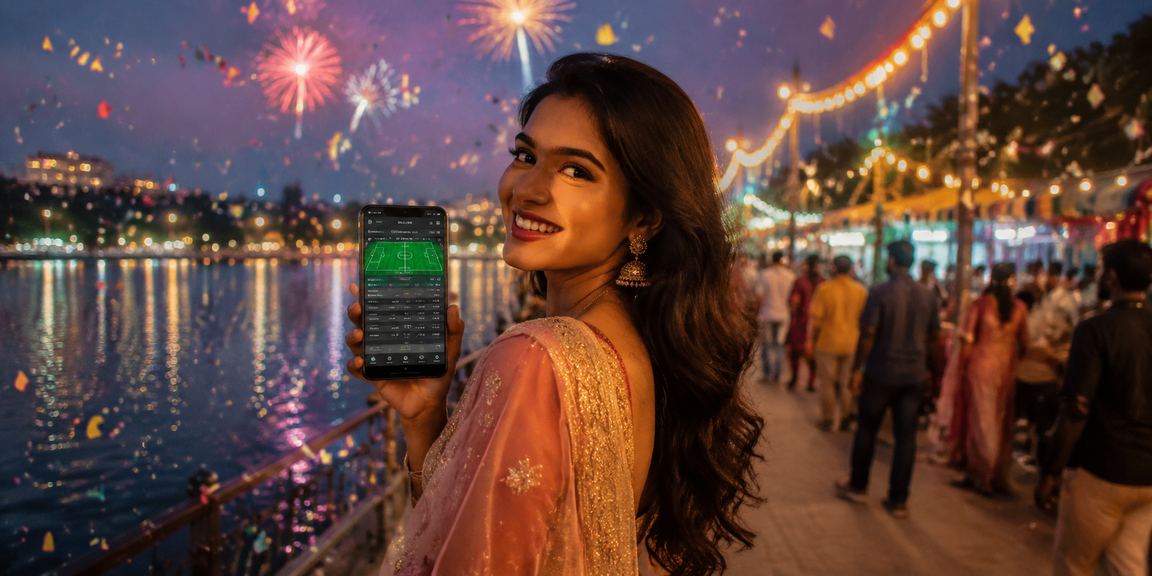 ঢাকার নাইট মার্কেটে মোবাইলে 1777 স্পোর্টস বেটিং উপভোগ করছেন একজন ব্যবহারকারী